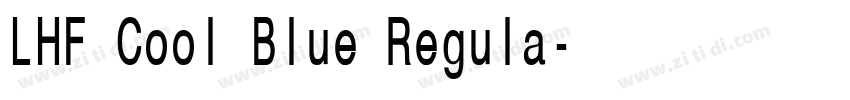LHF Cool Blue Regula字体转换